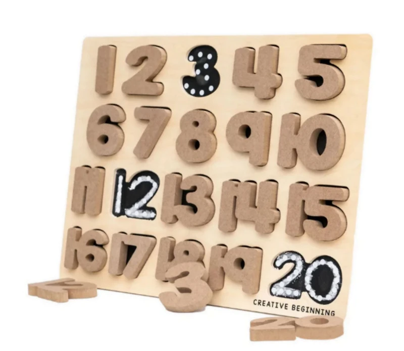 Puzzle de chiffres avec base de tableau - Creative Beginning