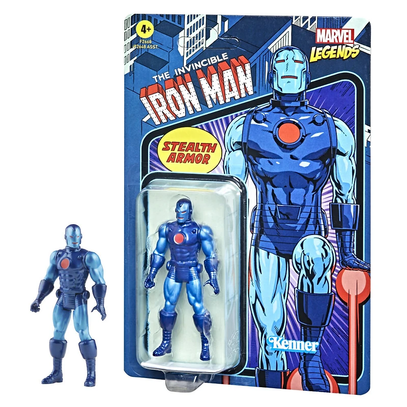 Marvel Legends Series Retro figurine rétro Stealth Suit Iron Man