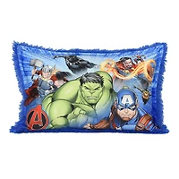 Oreiller géant en fourrure funky pour enfants Marvel Avengers, 20 po x 30 po