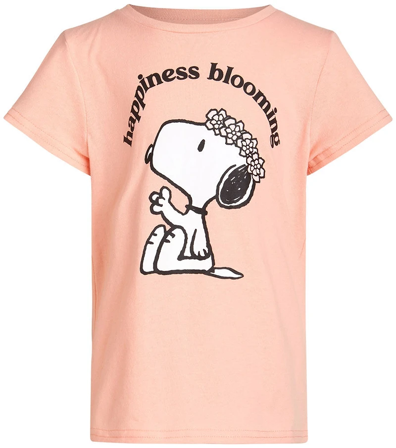 Peanuts - t-shirt à manches courtes - Snoopy / Coral