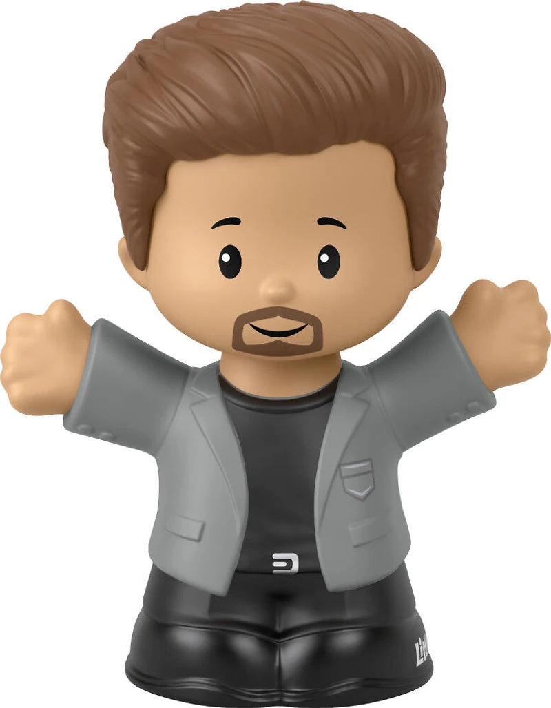 Fisher-Price Little People Man in Gray Jacket Figure pour les tout-petits et les enfants d'âge préscolaire