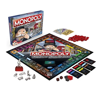 Monopoly For Sore Losers Board Game, The Game Where it Pays To Lose