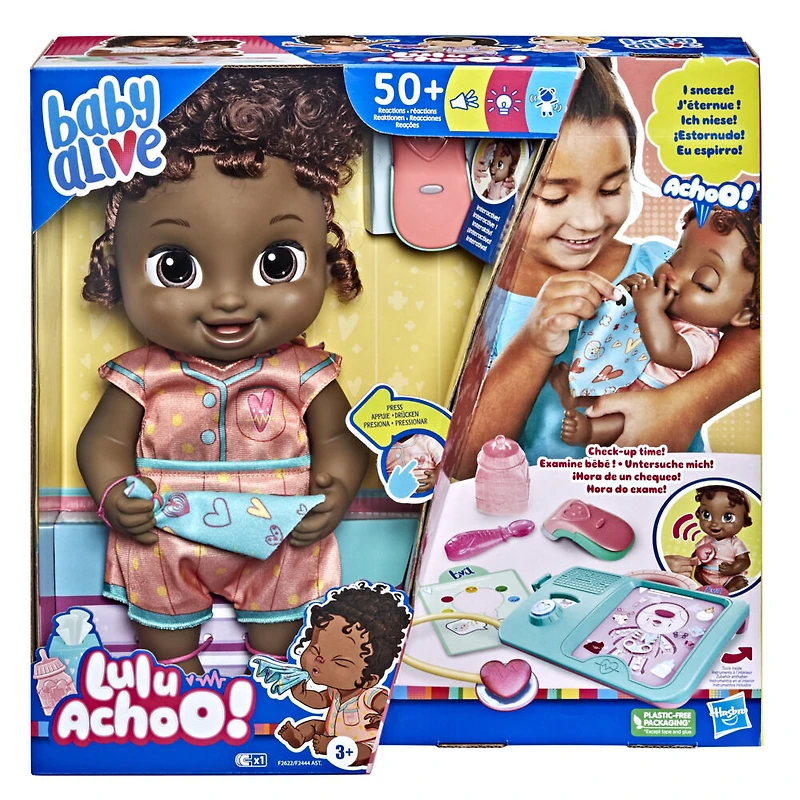 Baby Alive Lulu Achoo Doll, 12-Inch Interactive Doctor Play Toy