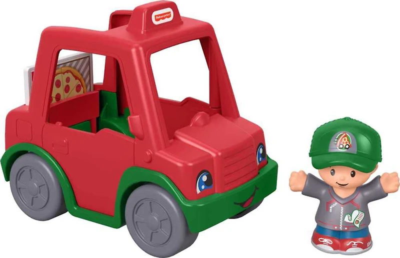 Fisher-Price Little People Voiture de livraison de pizzas La pointe délicieuse