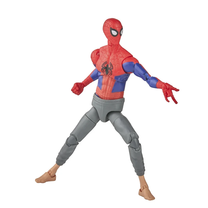 Marvel Legends Series Spider-Man: Across the Spider-Verse (Part One) Peter B Parker 6-inch Action Figure, 2 Accessories