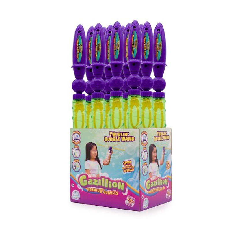Gazillion Bubbles - Twirlin Bubble Wand/Vert