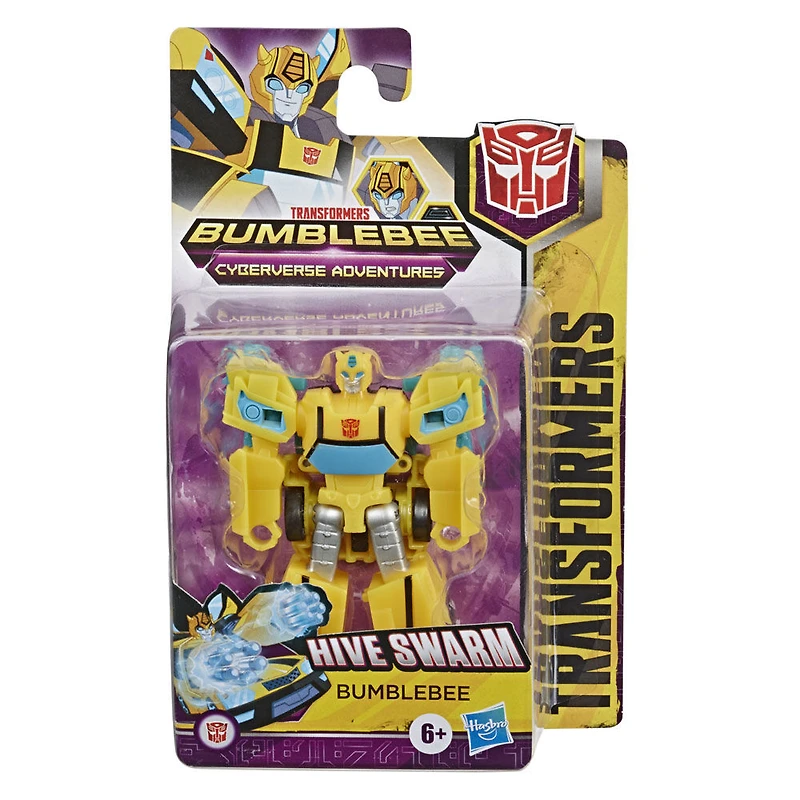 Jouets Transformers Cyberverse Action Attackers, figurine Bumblebee classe éclaireur, taille de 9,5 cm