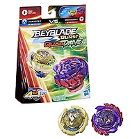 Beyblade Burst QuadDrive, Pack de 2 toupies de compétition Berserk Balderov B7 et Cyclone Belfyre B7
