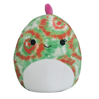 Petite peluche Squishmallows 19 cm - Iguane vert tie-dye - Édition anglaise