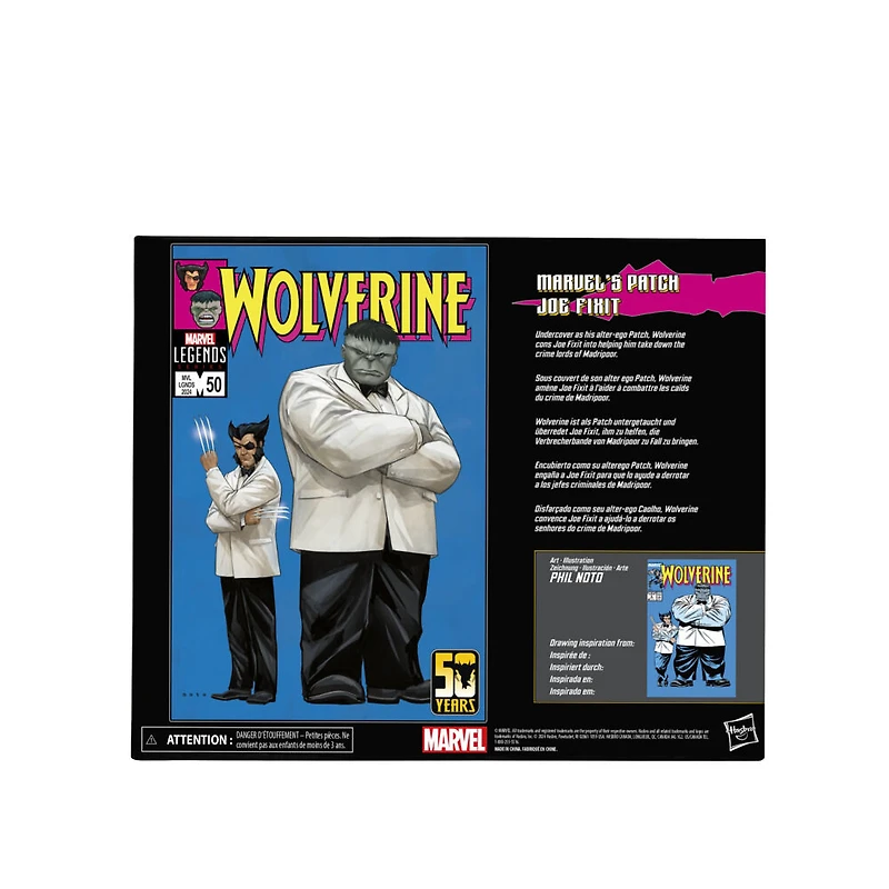 Marvel Legends Series, figurines de 15 cm Wolverine Patch et Joe Fixit