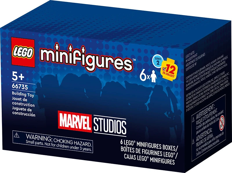Figurines LEGO Marvel Série 2 - Lot de 6 66735 Ensemble de jeu de construction