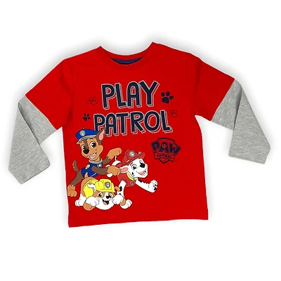 Paw Patrol - Long Sleeve Fooler Tee - Red