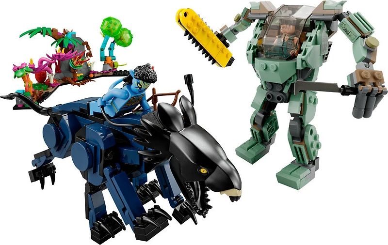 LEGO Avatar Neytiri and Thanator vs. AMP Suit Quaritch 75571 (560 Pieces)