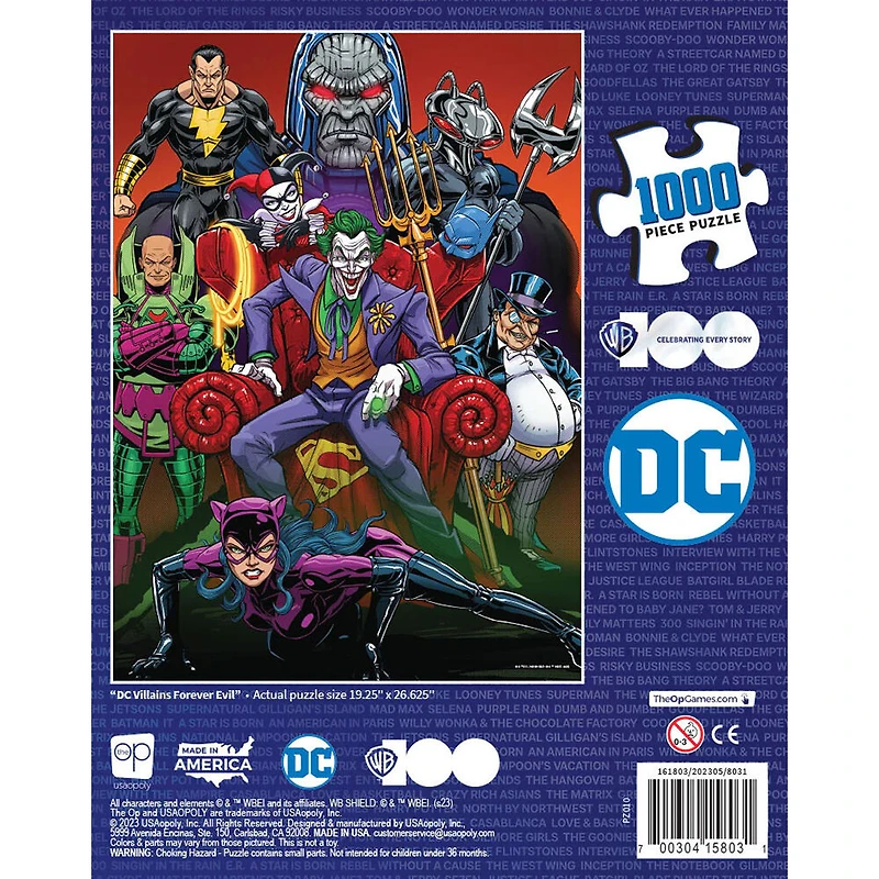 USAopoly DC Villians "Forever Evil" 1000 Piece Puzzle - English Edition