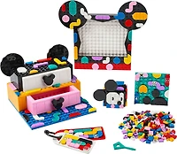 LEGO DOTS  Disney Boîte de projets pour la rentrée Mickey Mouse et Minnie Mouse 41964, Ensemble de création artisanale (669 pièces)