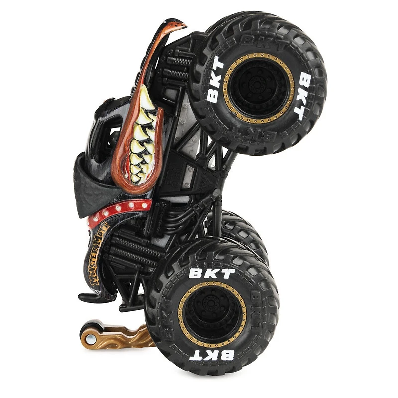 Monster Jam, Monster truck Monster Mutt Rottweiler officiel, véhicule en métal moulé, série Ruff Crowd, échelle 1:64