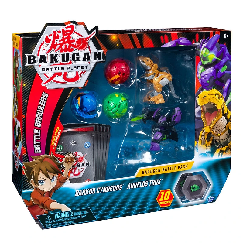 Bakugan, Battle Pack 5 personnages, Darkus Cyndeous et Aurelus Trox