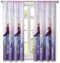Rideaux Disney Frozen pour Enfants, Ensemble de 2 Panneaux