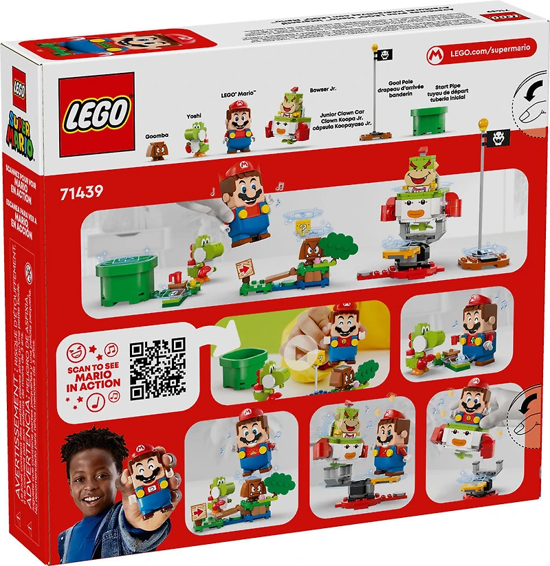 LEGO Super Mario Adventures with Interactive LEGO Mario, Vehicle Mario Playset, Yoshi and Nintendo Toy, 71439