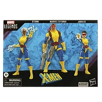 Hasbro Marvel Legends Series: Marvel's Forge, Storm et Jubilee, 60e anniversaire des X-Men, pack de figurines articulées Marvel de 15 cm
