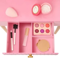 Our Generation Fabulous Fun Vanity Set Pink Vanity Table & Accessories for 18-inch Dolls