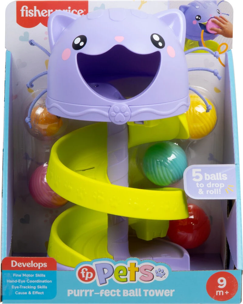 Fisher-Price-Tour Chat à Balles-Centre d'activités pour tout-petits