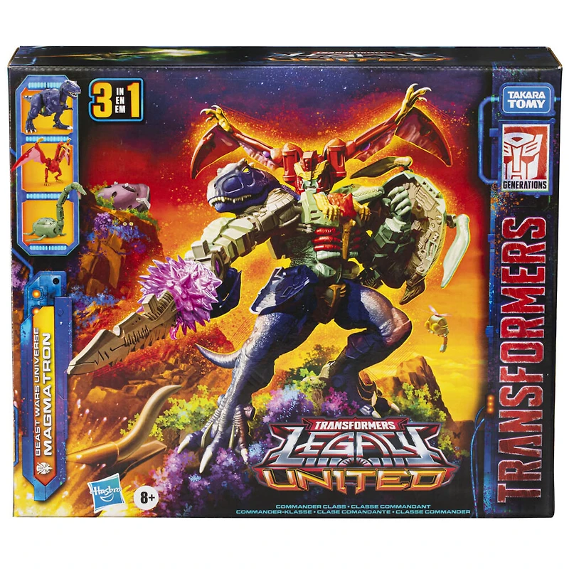 Transformers Legacy United Commander Class Beast Wars Universe Magmatron 3-in-1 Action Figure