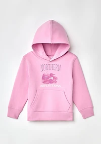 Northern Reflections Iconic Loon Hoodie Pink 2T