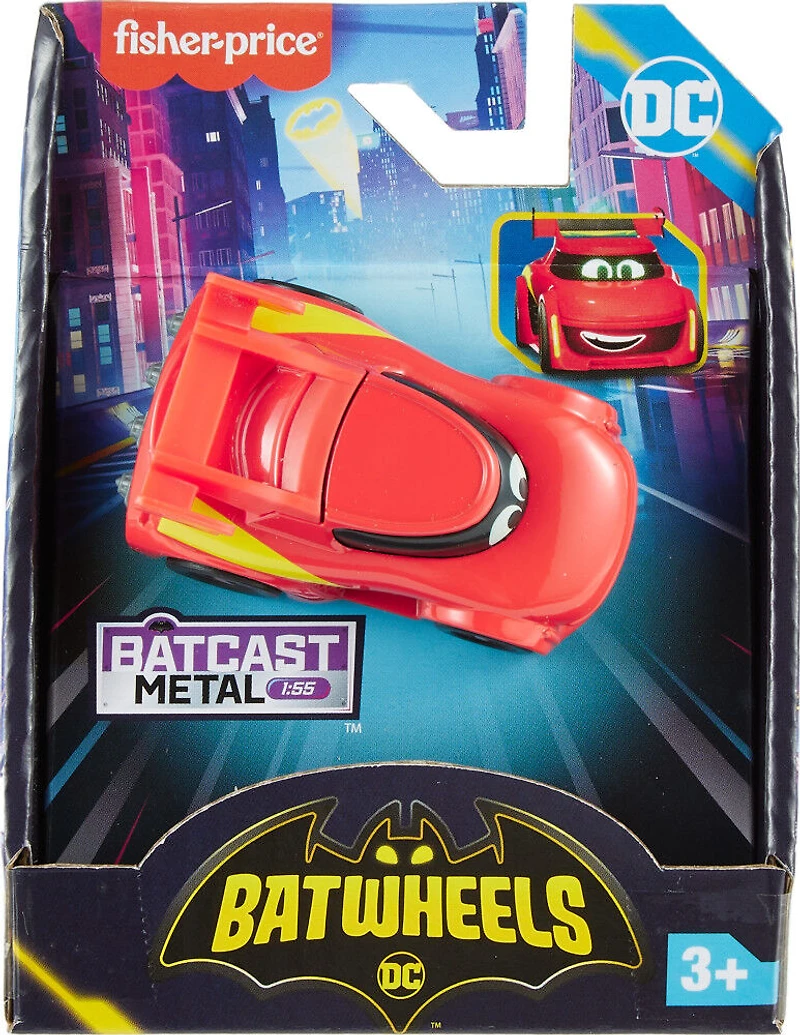 Fisher-Price DC Batwheels 1:55 Scale Redbird the Racecar Diecast Toy Car, Preschool Toy