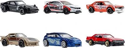 Hot Wheels Japanese Car Culture Coffret multiple de 6véhicules