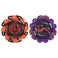 Beyblade Burst QuadStrike Dual Pack, pack de 2 toupies de compétition Ambush Nyddhog N8 et Chain Poseidon P8