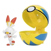 Pokémon Clip 'N' Go - Flambino (Scorbunny) et Rapide Ball