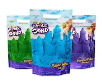 Kinetic Sand Sandbox Set, 1lb Play Sand, Sandbox Storage, 4 Molds and Tools