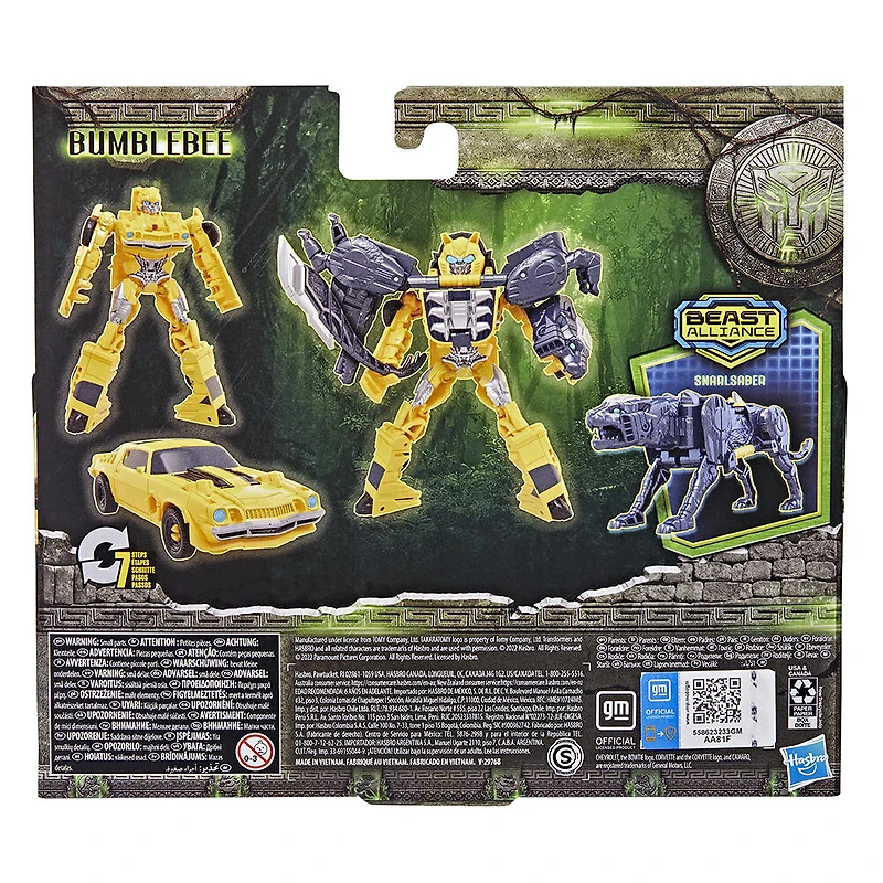 Transformers: Rise of the Beasts, Beast Alliance, pack de 2 figurines Beast Combiners Bumblebee, 12,5 cm