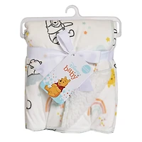 Disney Winnie the Pooh Sherpa Plush Baby Blanket, 30" x 40"