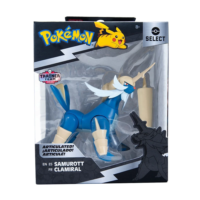 Figurine Pokémon articulée à collectionner - Clamiral (Samurott)