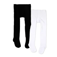 Baby Mode Signature 2 Pack Tights: Black & White