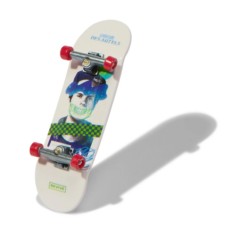 Tech Deck, Coffret de 4 fingerboards Ultra DLX, Skateboards Revive, Mini-skateboards personnalisables à collectionner