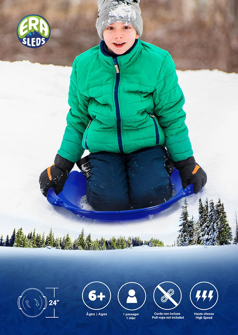 ERA Spiral 24-inch Saucer Sled, Blue