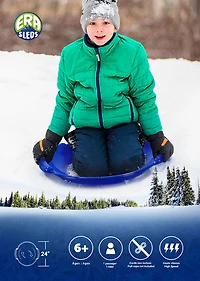 ERA Spiral 24-inch Saucer Sled, Blue