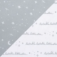 Ensemble de 2 draps-housses en microfibre pour lit de bébé Sammy & Lou Céleste