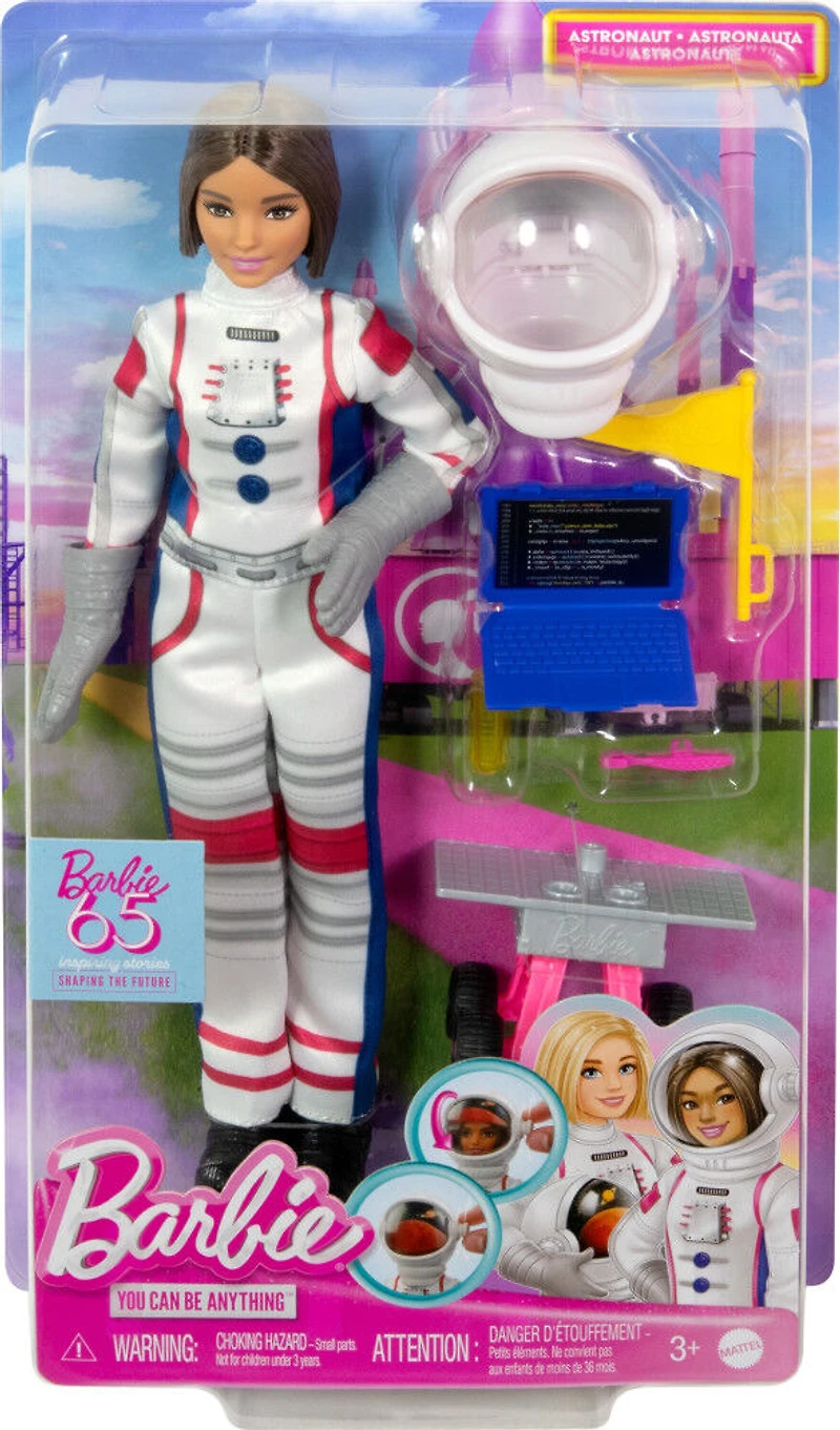 Barbie Carrières 65 eanniversaire Astronaute et 10 accessoires