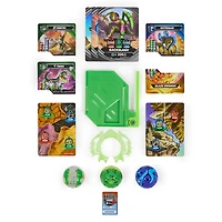 Bakugan Starter 3-Pack, Special Attack Ventri, Octogan et Trox, figurines articulées personnalisables qui tournent et cartes à collectionner