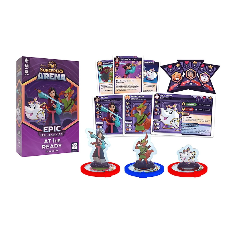 USAopoly Disney Sorcerer's Arena: Epic Alliances At the Ready Card Game Expansion - English Edition