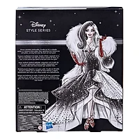 Disney Vilains, Style Series, poupée Cruella d'Enfer au style contemporain avec accessoires