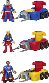 Imaginext - DC Super Friends - Slammers - Motoneige de super héros et figurine mystère