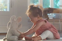 Baby GUND, Peluche animée Flappy l'éléphant, gris, 30,5 cm