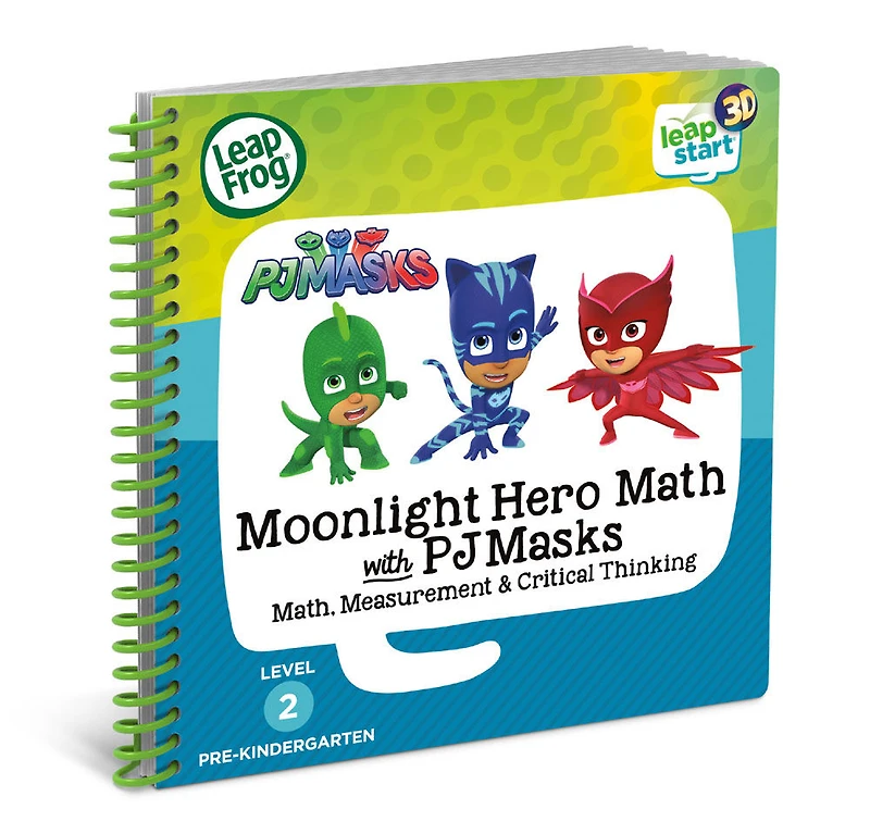 LeapFrog LeapStart 3D Moonlight Hero Math with PJ Masks - Livre d'activité - Édition anglaise - Édition anglaise