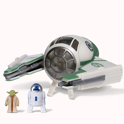 Star Wars 3" Vehicle & Figure Assortment - Jedi Starfighter Yoda