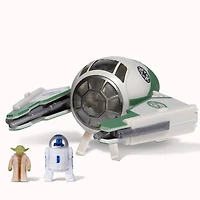 Star Wars 3" Vehicle & Figure Assortment - Jedi Starfighter Yoda